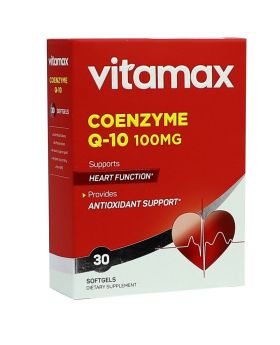Vitamax Coenzyme Q10 100 mg Softgels 30's