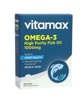 Vitamax Omega 3 1000 mg High Purity Fish Oil Softgels 30's