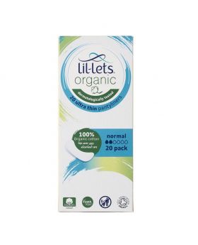 Lil-lets Organic Cotton Ultra-Thin Pantyliners Normal Pack 20's