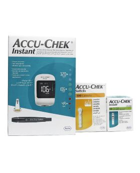 Accu-Chek® Instant Blood Sugar Monitoring System + Accu-Chek® Instant Test Strips 50's + Accu-Chek® Softclix Lancets 100's