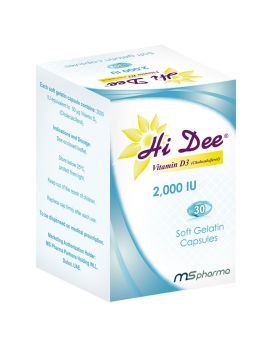 Hi Dee Vitamin D3 2000 IU Soft Gelatin Capsules 30's