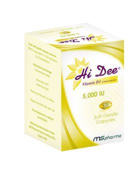 Hi Dee Vitamin D3 5000 IU Soft Gelatin Capsules 30's