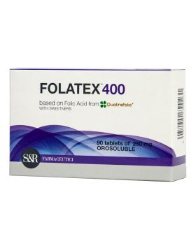 Folatex 400 mcg Orosoluble Folic Acid Tablets 90's