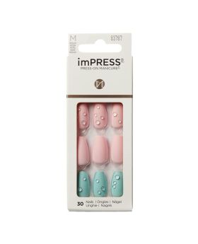 Kiss imPRESS Press On Manicure Dew Drop Medium 30's