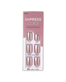 Kiss imPRESS Color Press On Manicure Paralyzed Pink 30's