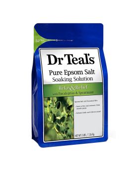 Dr Teal's Pure Epsom Salt Soaking Solution With Eucalyptus & Spearmint 1.36 Kg