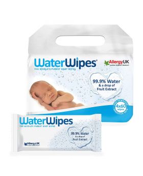 WaterWipes Baby Wipes 4*60 Value Pack