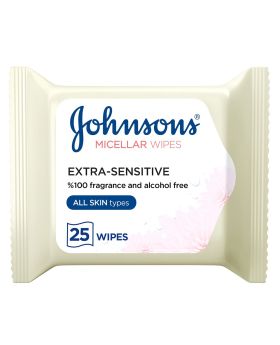 Johnson's Daily Essentials Fragrance Free Facial Cleansing Makeup Remover Wipes, Pack of 25's
