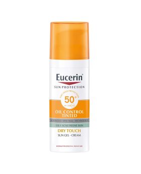 Eucerin Sun Oil Control SPF50+ Sunscreen Medium Tinted Gel-Cream With Dry Touch & Anti-Sine Effect 50ml