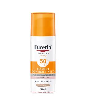 Eucerin Sun Pigment Control Medium Tinted Gel-Cream SPF50+ Sunscreen For Hyperpigmentation 50ml