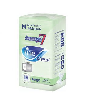 Fine Care® Adult Diaper Dermapro7 Briefs Large 18's 216394
