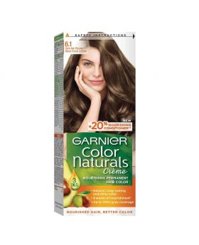 Garnier Color Naturals Cream Hair Color 6.1 Dark Ash Blonde Kit