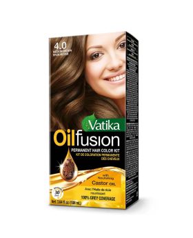 Dabur Vatika Oil Fusion Permanent Hair Color Medium Brown 108ml