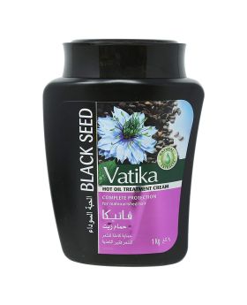 Dabur Vatika Black Seed Hot Oil Treatment Cream For Malnourished Hair 1kg