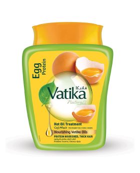 Dabur Vatika Naturals Egg Protein Hot Oil Treatment Cream For Protein Nourished, Thick Hair 1kg