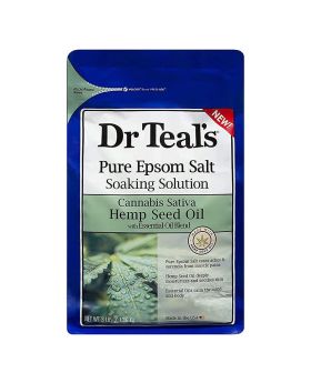 Dr Teal's Pure Epsom Salt Soaking Solution Hemp Seed Oil 1036 g