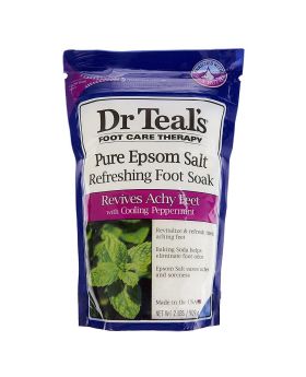 Dr Teal's Pure Epsom Salt Refreshing Foot Soak With Cooling Peppermint 909 g