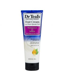 Dr Teal's Moisturize & Soften Foot Cream with Epsom Salt, Shea Butter And Aloe Vera 227 g