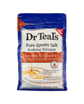 Dr Teal's Pure Epsom Salt Soaking Solution Oat Milk, Argan Oil & Essential Oil 1036 g