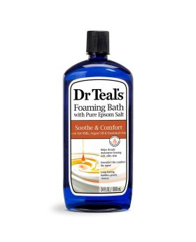 Dr Teal's Foaming Bath With Pure Epsom Salt With Oat Milk And Argan Oil & Essential Oil 1000 mL