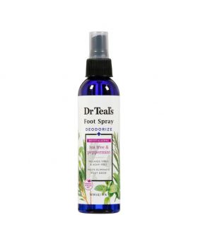 Dr Teal's Revitalizing Foot Spray Deodorize Tea Tree & Peppermint 177 mL