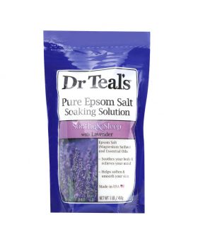 Dr Teal's Soothe & Sleep Pure Epsom Salt Soaking Solution With Lavender 450 g