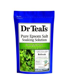Dr Teal's Pure Epsom Salt Soaking Solution With Eucalyptus And Spearmint 450 g
