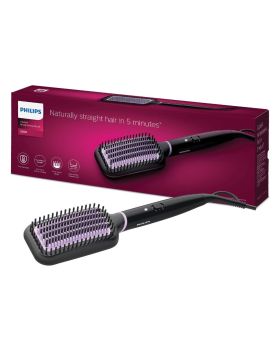 Philips Heated Straightening Brush With Thermo-Protect Black BHH880/03