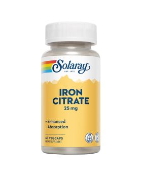 Solaray® Iron Citrate 25 mg Veg Capsules 60's