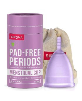 Sirona Reusable Menstrual Cup With Pouch Large 1's