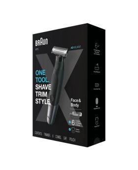 Braun Series X Wet & Dry All-In-One Tool Shaver With 6 Attachments & Pouch XT5200