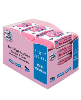 Cool & Cool Baby Wipes 80's Pack of 12's