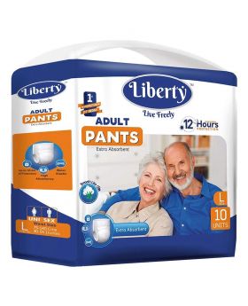 Liberty Premium Pants Adult Diapers Large 10's
