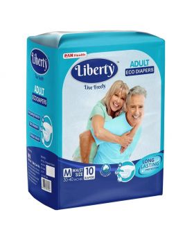 Liberty Eco Adult Diapers Medium 10's