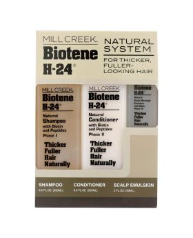 Mill Creek Botanicals Biotene H-24 Natural System Tri-Pack- Shampoo Conditioner & Emulsion