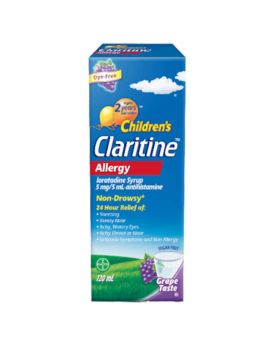 Children's Claritine 5 mg/5 mL Anti-allergy Syrup 120 mL