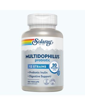 Solaray Multidophilus 20 Billion CFU Probiotic + Prebiotic Enteric VegCapsules 100’s