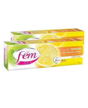 Fem USA Hair Removal Cream Lemon Twin Pack 120 g 2's