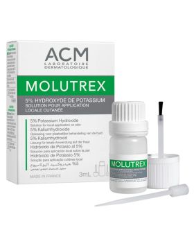 ACM Molutrex 5% Potassium Hydroxide Topical Solution For Molluscum Contagiosum 3ml