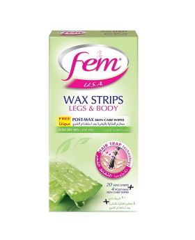 Fem USA Body Wax Strips Extra Dry Skin 20's