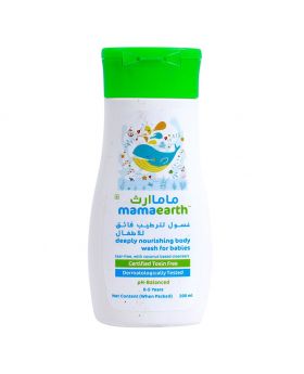 Mamaearth Deeply Nourishing Body Wash For Babies With Coconut Based Cleansers 200 mL