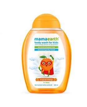 Mamaearth Body Wash For Kids With Original Orange Extract And Oat Protein 300 mL