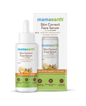 Mamaearth Skin Correct Face Serum With Niacinamide & Ginger Extracts For Acne Marks And Scars 30 mL