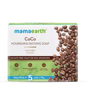 Mamaearth CoCo Nourishing Bathing Bar Soaps For Skin Awakening 5 x 75 g Value Pack