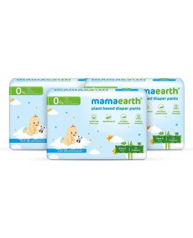 Mamaearth Plant Based Diaper Pants Size Small 4-6 kg 30's Combo Pack 3's