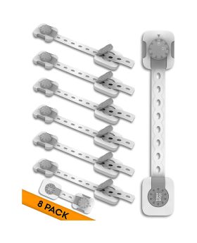 Tonyboo Multipurpose Double Action Child Safety Lock, Pack of 8's