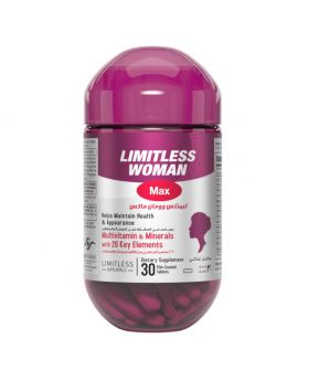 Eva Pharma Limitless Woman Max Multivitamin & Minerals Tablets, Pack of 30's
