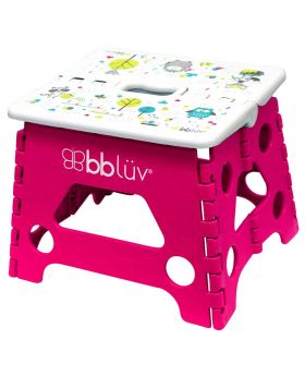 Bbluv Step Foldable Step Stool Pink For Babies
