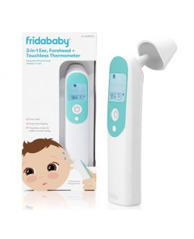FridaBaby 3-In-1 Ear, Forehead + Touchless Infrared Thermometer For Babies And Adults