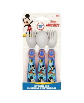 The First Years Disney Junior Mickey Sculpted Flatware Set -Assorted colors, Pack of 3's